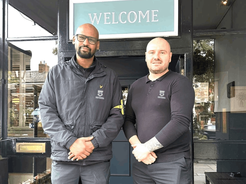 PSS security team outside a venue entrance
